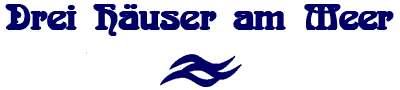 Drei Häuser am Meer